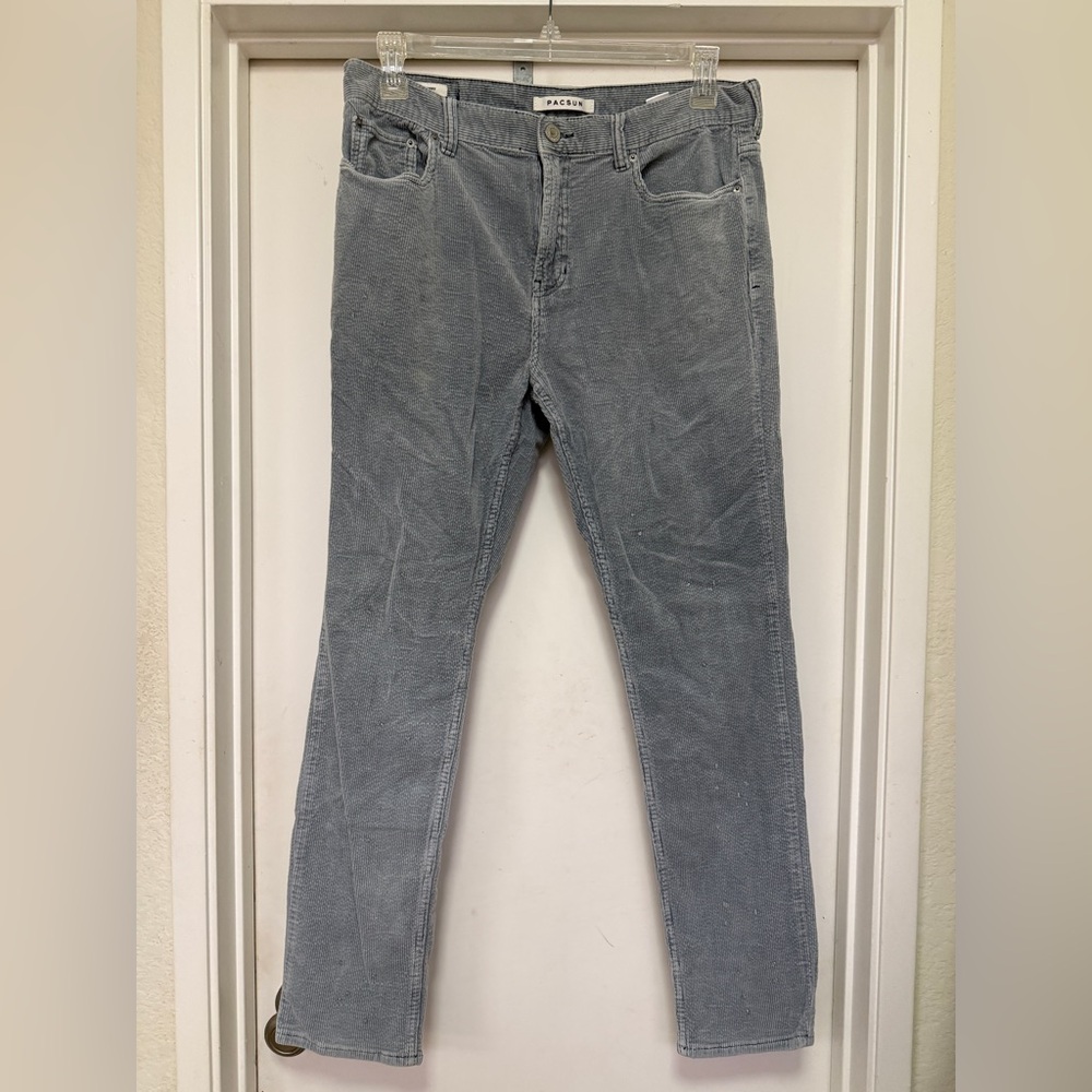 PacSun gray corduroy skinny jeans - size 34x32